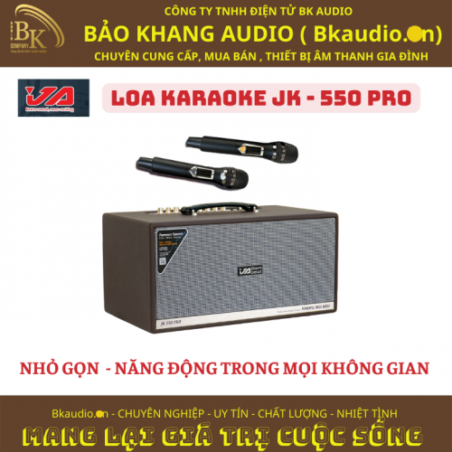 Loa kéo Mini hàng chất lượng của hảng JA. Model JK550 Pro. 300W - chơi liê tục 5-6H.