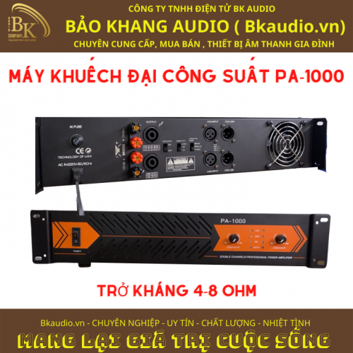 Máy khuếch đại âm thanh ( Đẩy công suất ) PA.1000